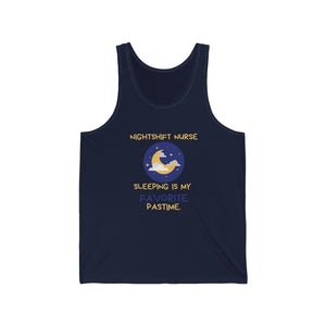 Sleeping is my  favorite pastime Unisex Jersey Tank