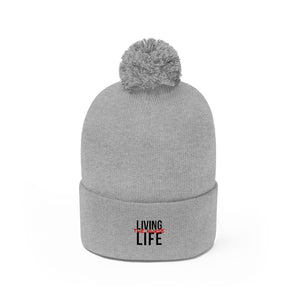 Living the Nurse Life Pom Pom Beanie